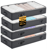 4PK Dust Cover Bags 100L