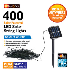Premium 400 LED Solar String Lights
