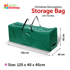 Premium Christmas Decorations Storage Bag with Handles and Side Pouch