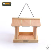 Hanging Wooden Bird Table Feeder for Garden