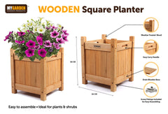 Wooden Planter - Small