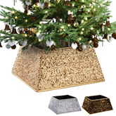 Christmas-Square Tree Skirt Gold (12)