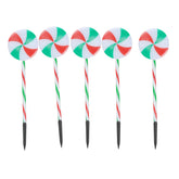 Christmas-5pc LED Candy Stake Light