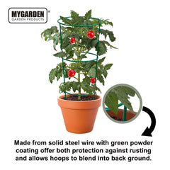 75cm Sturdy Garden Plant Support Rings for Growth