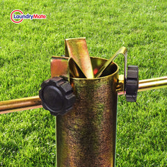 Rotary Airer with Ground Spike Base