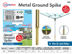 32mm Metal Ground Spike