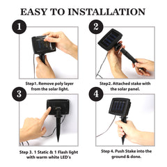 20PK LED Bulb String Lights for Outdoor Garden and Decoration