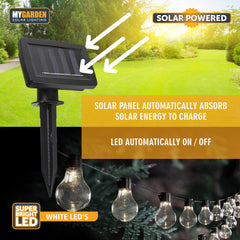 20PK LED Bulb String Lights for Outdoor Garden and Decoration