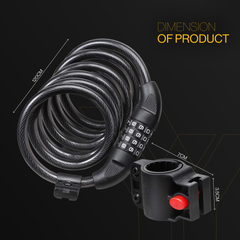Durable 4-Digit Combination Bike Lock