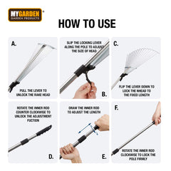 Telescopic Garden Rake