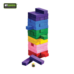 40 Pieces Multi-Coloured Mega Tumble Tower