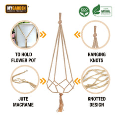 90cm Jute Plant Holder for Hanging Plants and Indoor Décor
