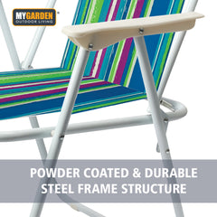 2PK Folding Picnic Chairs for Outdoor Comfort and Easy Storage