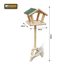 Outdoor Wooden Bird Table for Garden Feeding