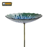 Decorative Glass Bird Bath for Garden Wildlife