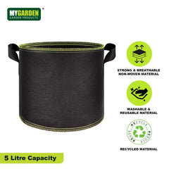 5L Fabric Planting Pot for Healthy Plants