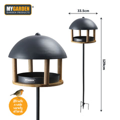 Metal Dome Bird Feeder for Outdoor Gardens