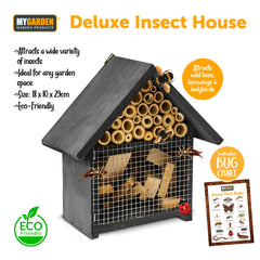 Decorative Wooden Insect House for Garden Wildlife