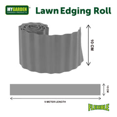 9 Meter Flexible Lawn Edging Roll for Garden Borders