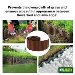 9 Meter Flexible Lawn Edging Roll for Garden Borders