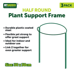 3PK Half Round Plant Support