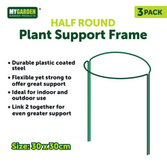 3PK Half Round Plant Support Frame