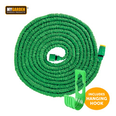 30m Expanding Hosepipe with Connectors and Hook
