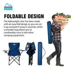 Foldable Camping Chair With Carrier Bag