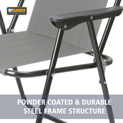 Camping Chair 2Pc Grey