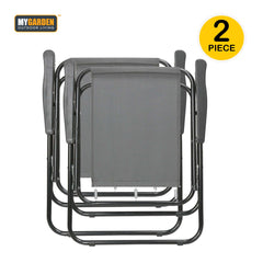Camping Chair 2Pc Grey