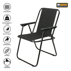 Camping chair 2Pc Black