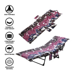 Ultra-Soft Microfiber Beach Chair Cover