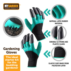 Garden Claw Gloves for Digging, Planting, and Weeding