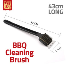 Barbecue Grill Cleaning Brush with Scraper and Durable Bristles