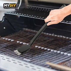 Barbecue Grill Cleaning Brush with Scraper and Durable Bristles