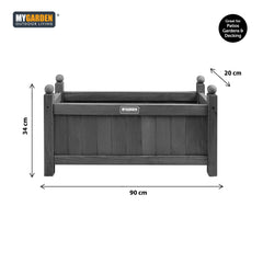 Wooden Planter with PE Liner - Large