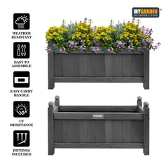 Wooden Planter with PE Liner - Large