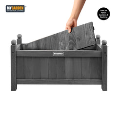 Wooden Planter with PE Liner - Large
