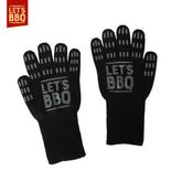 Heat Resistant Barbecue Gloves with Non-Slip Grip and Lining