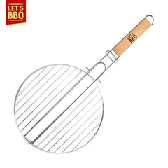 Barbecue Grilling Basket with Secure Locking Lid and Non-Stick Coating