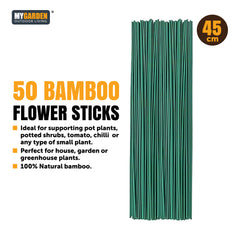 50PK Bamboo Flower Stick 45*0.4cm