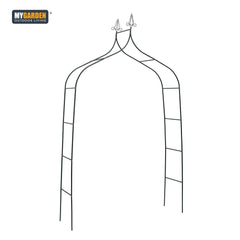 Garden Arch With Ground Stakes - Green