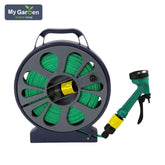15m Roll Flat Garden Hose with Spray Gun