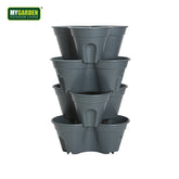 4PK Stackable Flower Pot