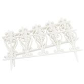 4PK Garden fence White