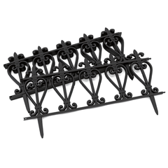 4PK Garden Fence Black