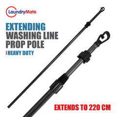 Extending Washing Line Prop Pole with Twist Lock
