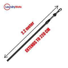 Extending Washing Line Prop Pole with Twist Lock