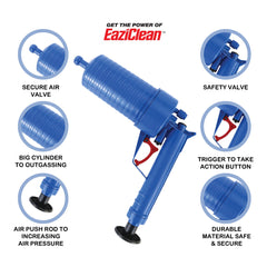 Multi-Use Powerful Multi-Drain Air Plunger