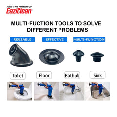 Multi-Use Powerful Multi-Drain Air Plunger